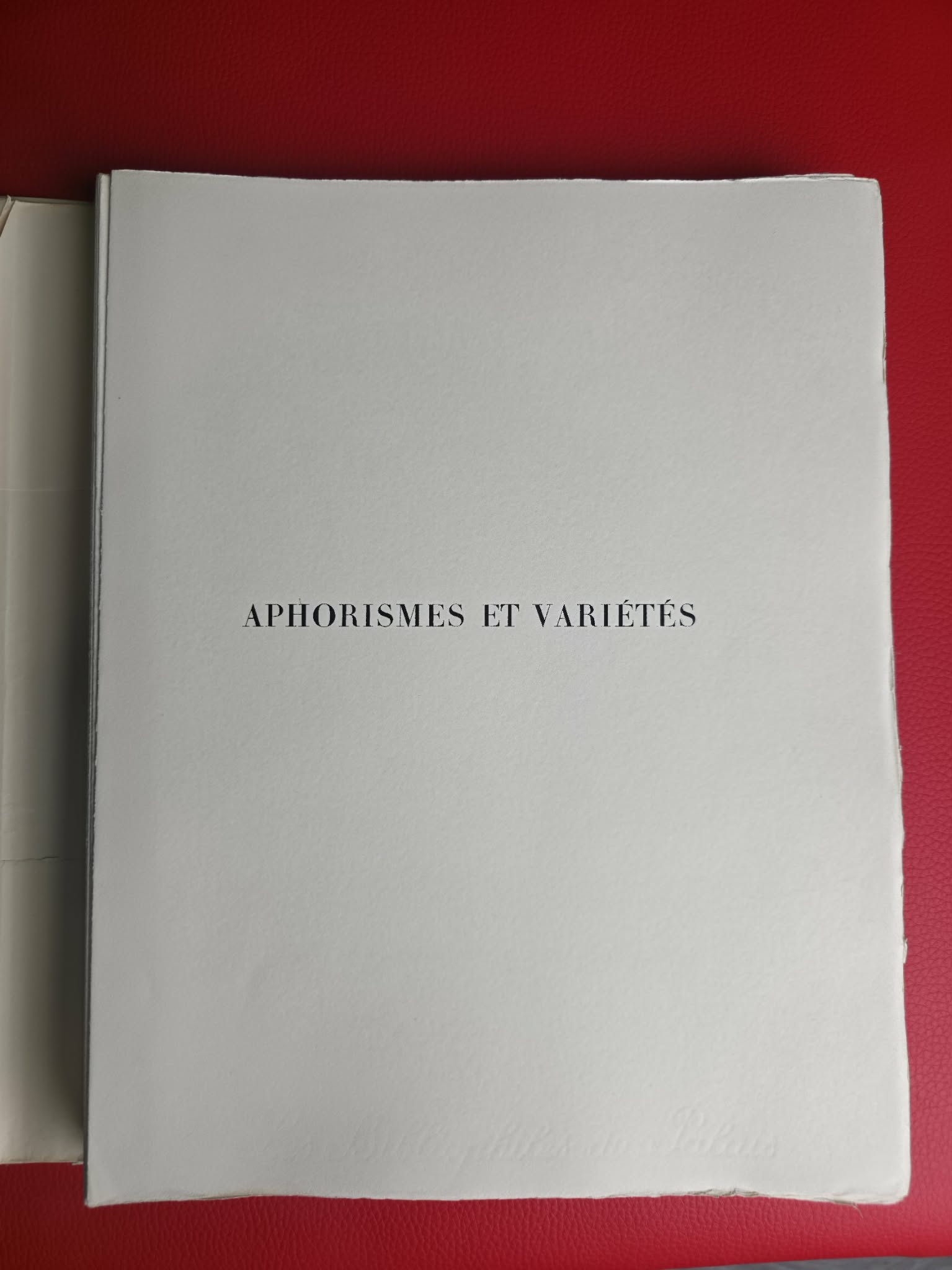 aphorismes et variétés aphorismes et variétés